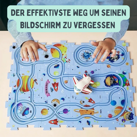 PuzzleRacer™ – Die kreative Rennbahn für kognitive Entwicklung und Spielspaß ohne Bildschirme!